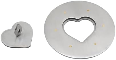 Geesatis Jar Candle Lid Shade Sleeves Heart Silver 3 Inch