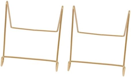HOMSFOU 4sets Metal Easel Stand Display