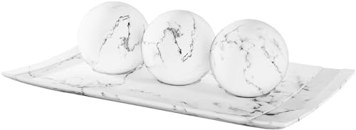 Creative Scents Decorative Marble Bowl and Orb Set