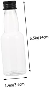 STOBAZA 100ml Mini Wine Bottles 50 Pack Portable