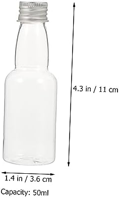 FUNOMOCYA 25pcs Multi-Functional Plastic Juice Bottles with Caps