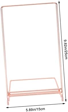Veemoon Iron Recipe Holder Stand - Modern Stainless Steel Easel Display