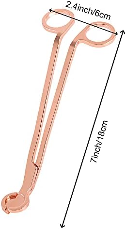SEUNMUK 4-Pack Rose Gold Candle Wick Trimmer Set