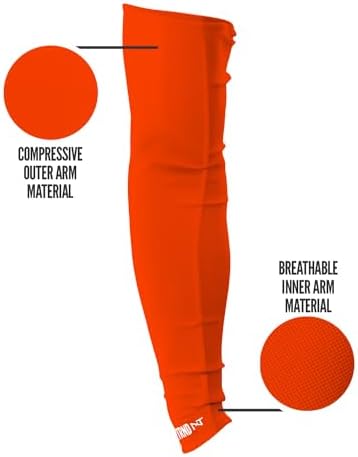 Nxtrnd Air-TEK Arm Sleeves for Men - Pair Breathable Compression Arm Sleeves