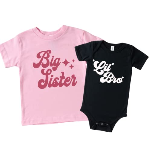 Big Brother Little Sister Matching Shirts Set for Baby and Toddler