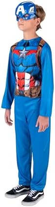 Marvel Captain America Youth Costume Jumpsuit with Mask