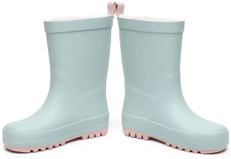 RainAngel Toddler Rain Boots with Handles and Fun Prints