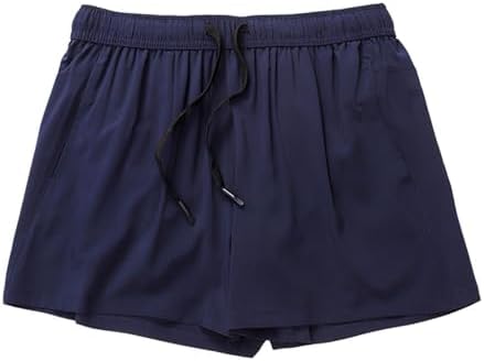 Xiaojmake Mens 7 Inch Quick Dry Workout Shorts with Zipper Pocket