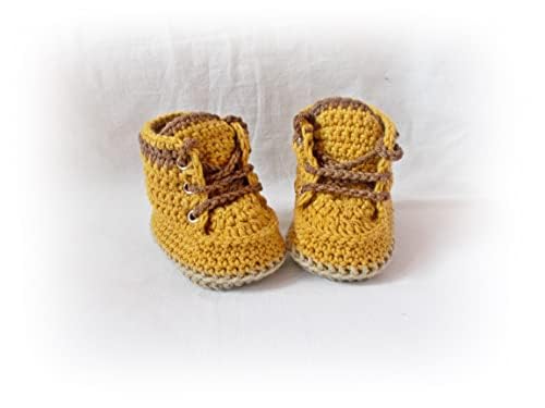Handmade Crochet Baby Shoes for Newborns 0-3 Months 1