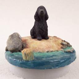 Conversation Concepts Miniature Cocker Spaniel Black Candle Topper