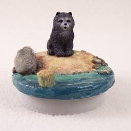 Conversation Concepts Miniature Chow Blue Candle Topper Day on the Beach