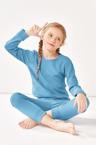 Resinta Girls Thermal Cotton Underwear Set Winter Long Johns 1