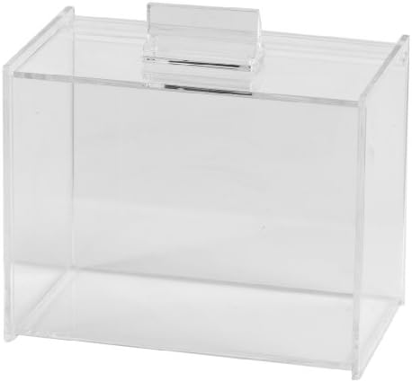Meadowsweet Kitchens Recipe Card Organizer Box - Clear Acrylic with 12 Tab Dividers