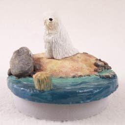 Conversation Concepts Miniature Komondor Candle Topper Day on the Beach