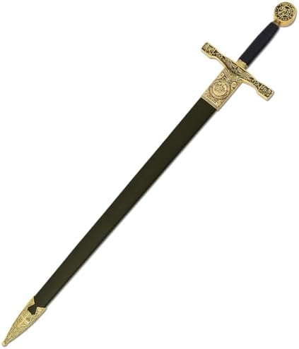 Ziqing Medieval Crusader Sword Metal Blade Cosplay Prop