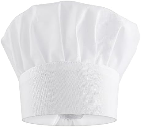 Lusofie Adjustable White Chef Hat for Adults and Kids