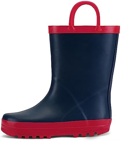 K KomForme Kids Rain Boots with Handles and Prints