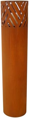 Strawberry Fairy 2-Pack Decorative Rust Lantern Columns