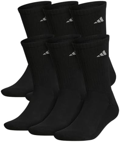 adidas Mens 6-Pack Cushioned Crew Socks 1