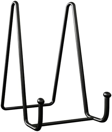VOHMART 2 Pack 6 Inch Black Metal Plate Stands