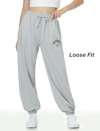 EXARUS 3 Pack High Waisted Sweatpants with Pockets