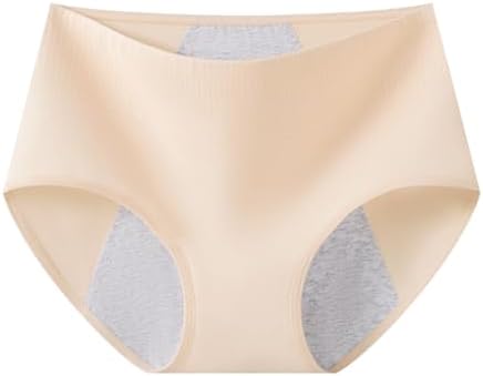 Womens High Waisted Full Coverage Lace Trim Soft No Show Panty