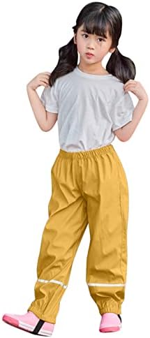 Toddler Waterproof Rain Pants for Kids Boys Girls