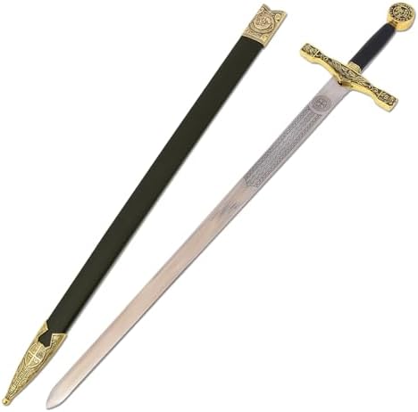 Ziqing Medieval Crusader Sword Metal Blade Cosplay Prop