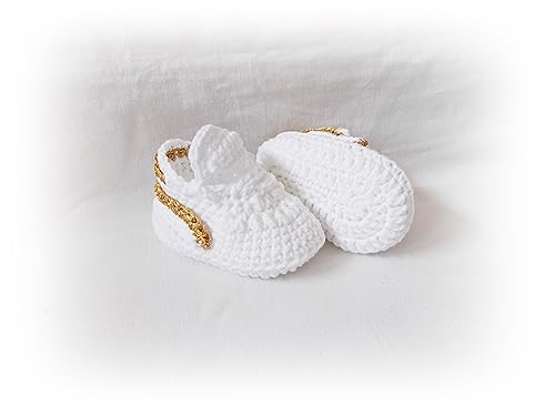 Handmade Crochet Baby Shoes for Newborns and 6-9 Month Girls