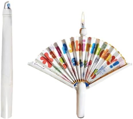 T-shin Surprise Paper Fan Birthday Candle