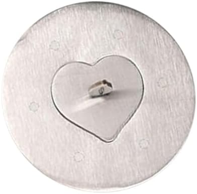 Stainless Steel Candle Jar Cover with Heart Design