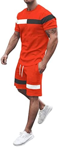 Wuitopue Mens 2 Piece Summer Tracksuit Set