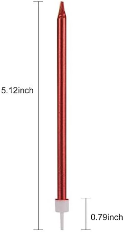 Pfizermay 24 Count Red Birthday Candles with Holders