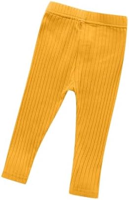 Toddler Girls Cotton Leggings with Cable Stripe Knit Design