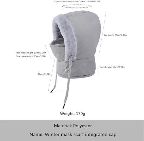 Women Winter Beanie with Fleece Lining and Pompom