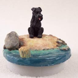 Conversation Concepts Miniature Schnauzer Black wUncropped Ears Candle Topper