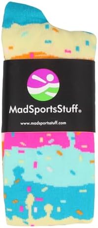 MadSportsStuff Rainbow Sprinkles Socks for Soccer Softball