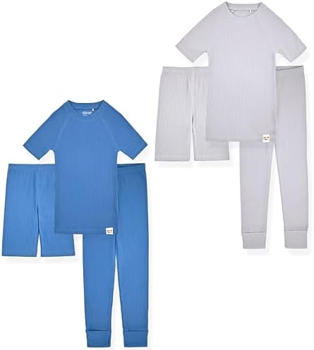 Sleep On It Organic Rib Knit Pajama Sets for Kids 1