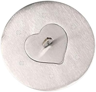 Stainless Steel Candle Jar Cover with Heart Design