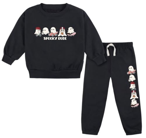 2-Piece Ghosts Toddler Halloween Fleece Set for Kids