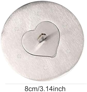 Stainless Steel Candle Jar Cover with Heart Design