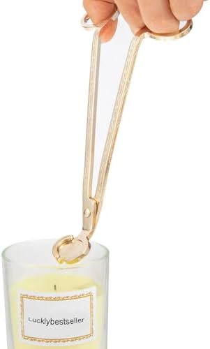Floral Pattern Candle Wick Trimmer with Long Handle