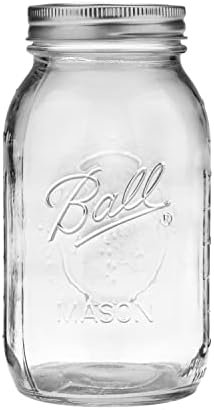 Ball Regular Mouth Quart Mason Jars with Lids and Bands