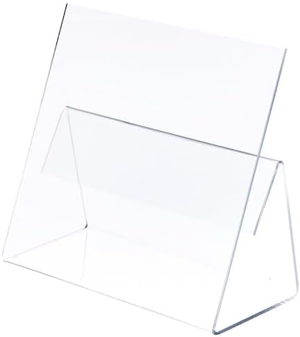 Plymor Clear Acrylic Cookbook Easel with Splatter Shield 6 Pack 1