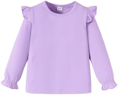 LYSMuch 1-7T Toddler Girl Blouse Ruffle Shirt