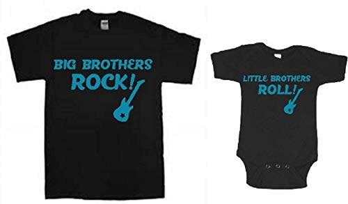 Handmade Rock and Roll Brothers Shirt Set for Toddler and Baby