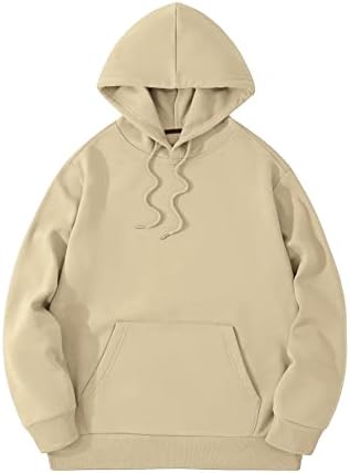 Floerns Mens Letter Print Hoodie with Drawstring