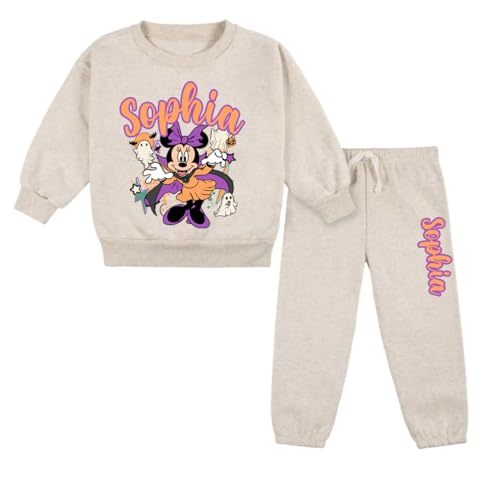 Personalized Minnie Halloween Fleece Set for 12 Month Baby