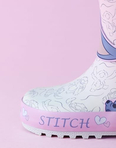 Disney Lilo Stitch Girls Wellington Boots in Purple 1