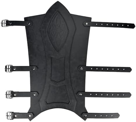 HiiFeuer Medieval Faux Leather Leg Gaiters for LARP 1